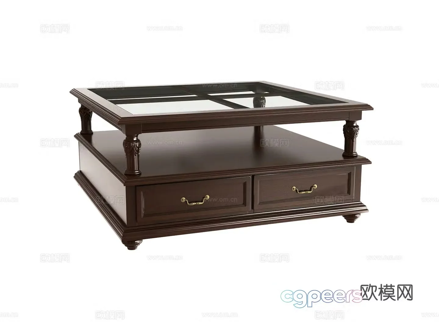American coffee table 3d model