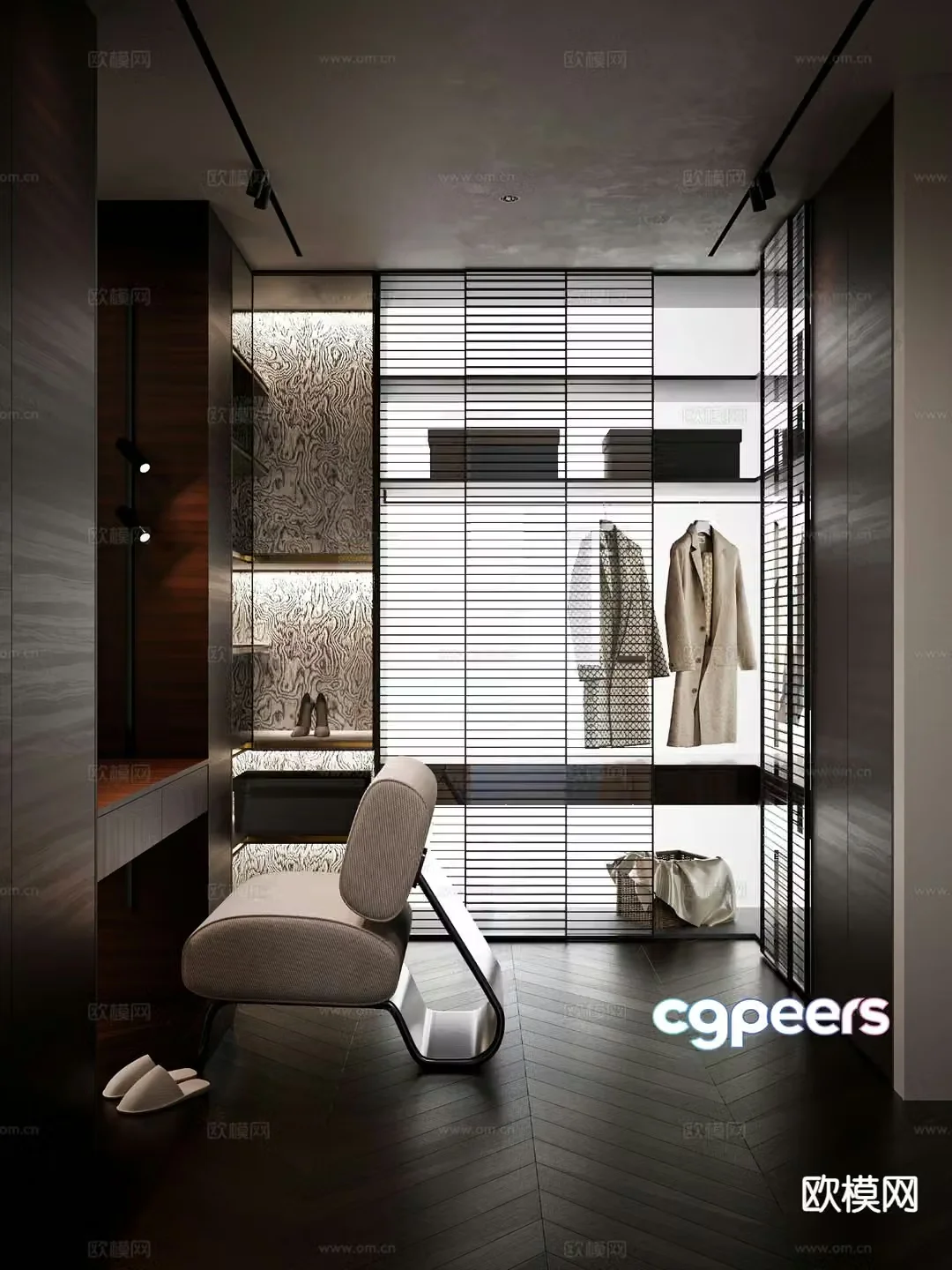 Italian cloakroom 3D model