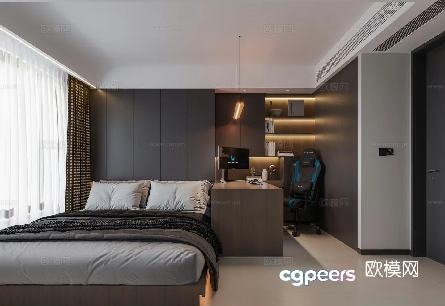 Modern daughter room 3d model