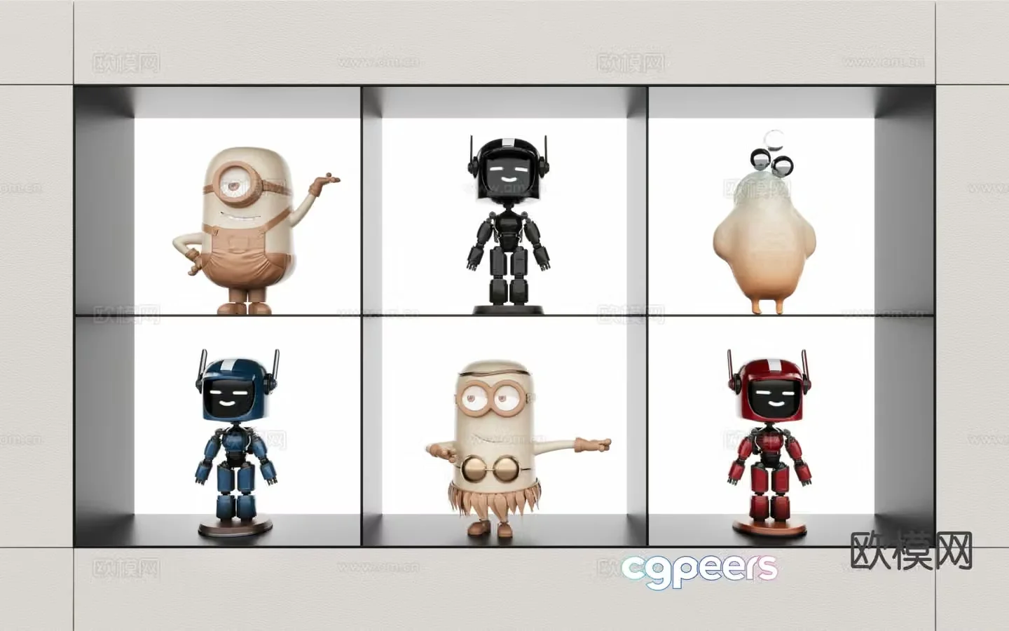Minion trendy robot doll 3D model