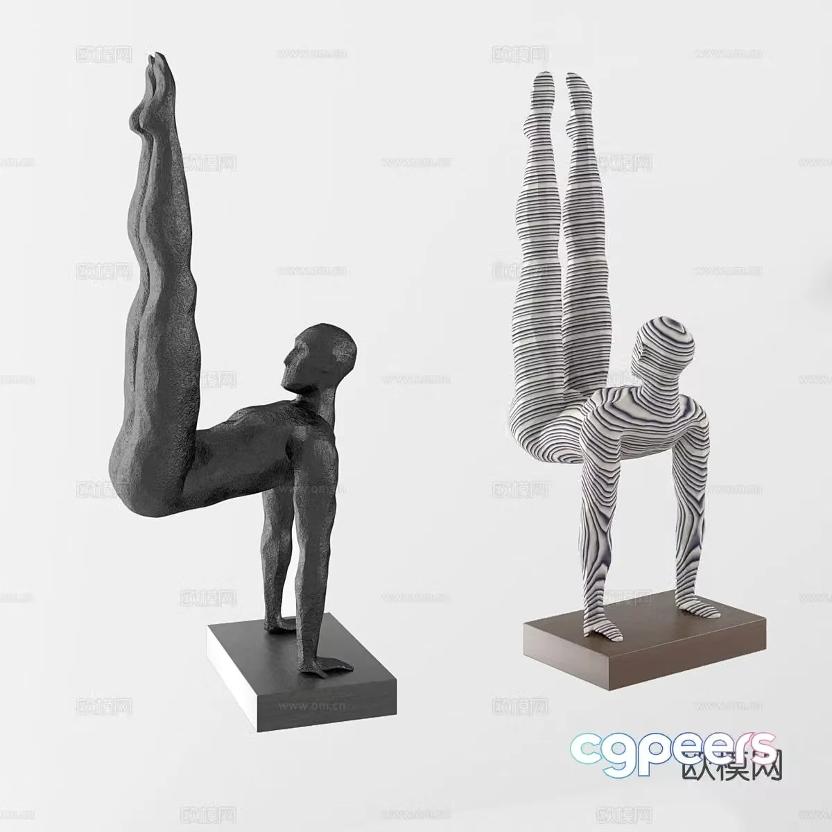 Abstract sculpture figure sculpture 3d model