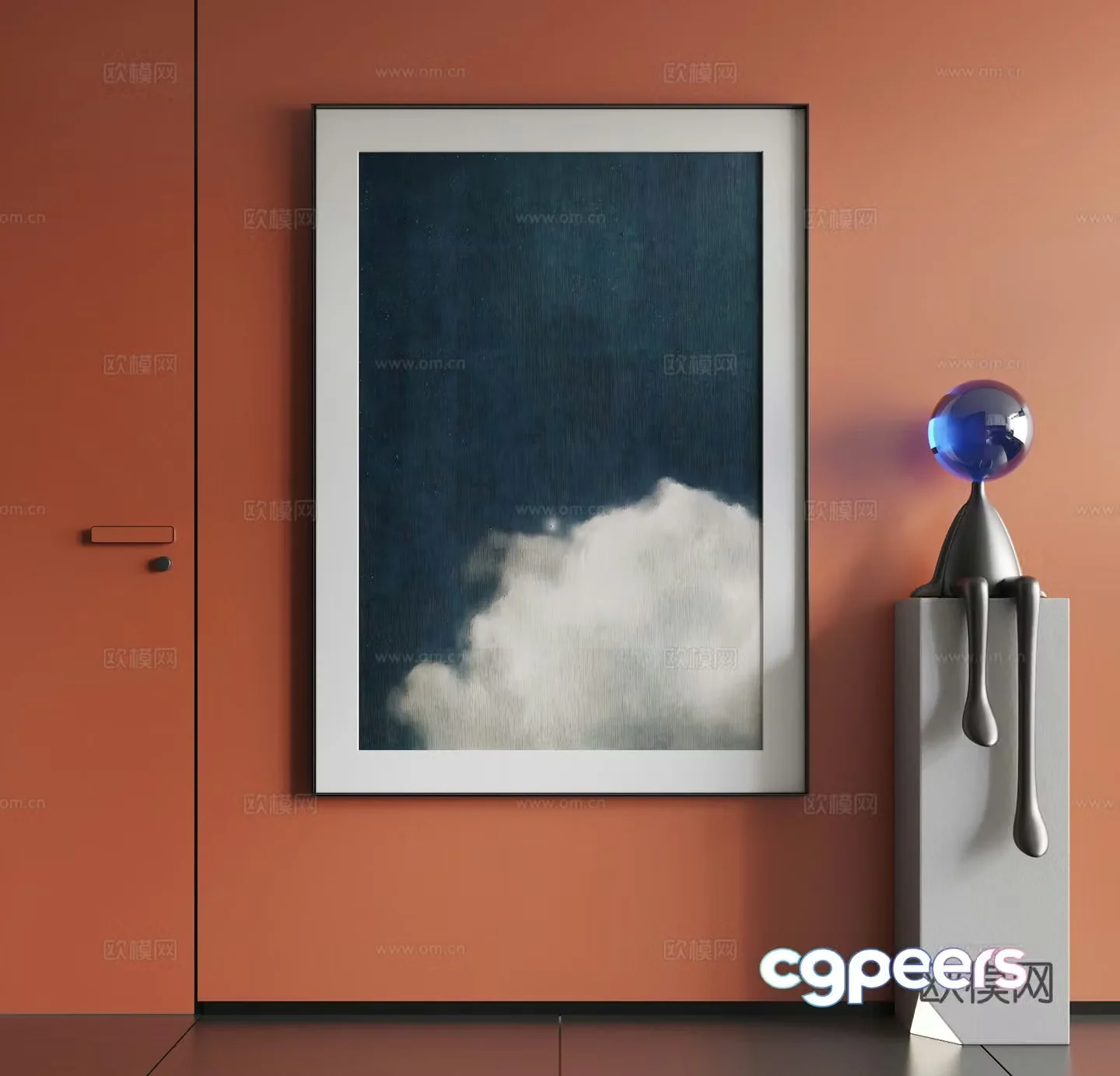 Modern hanging paintings Modern abstract hanging paintings Modern minimalist hanging paintings Modern simple hanging paintings Modern simple hanging painting 3d model