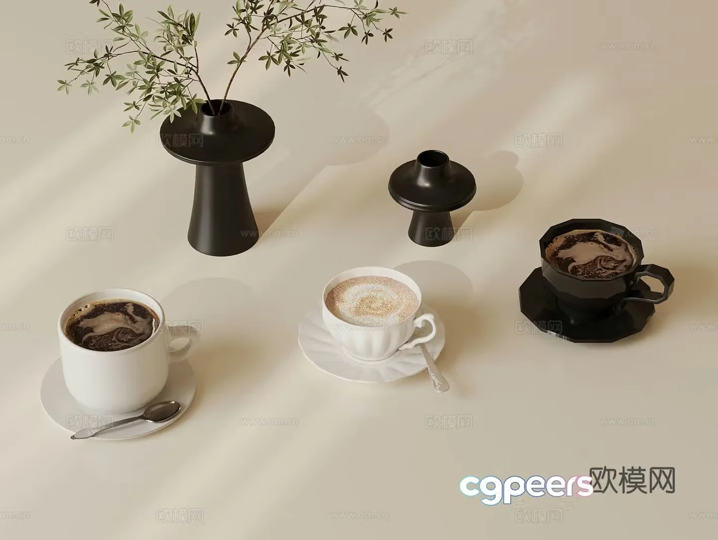Modern coffee 3d model