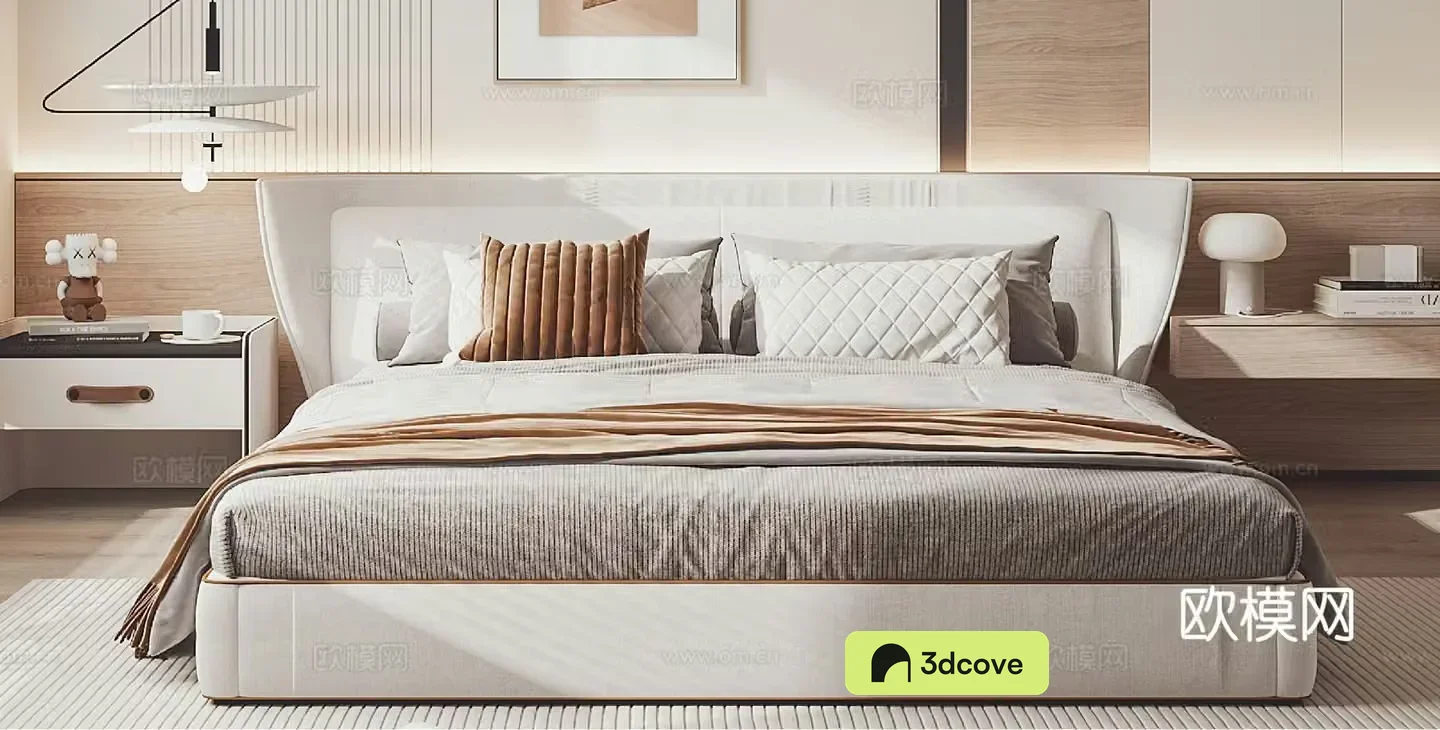 Modern double bed