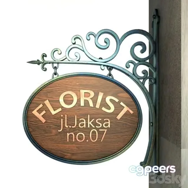 3ds Max Free – Vintage Signage 001