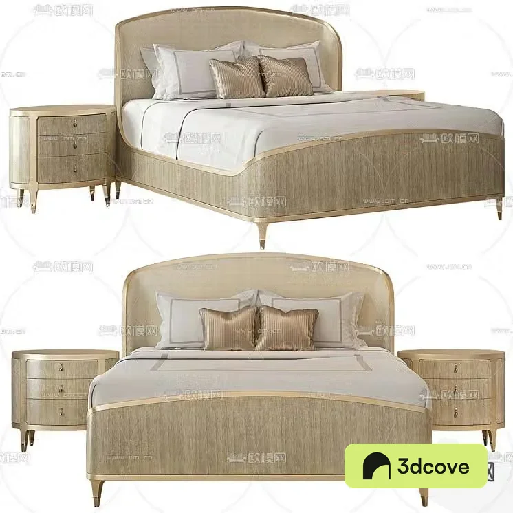 Modern double bed