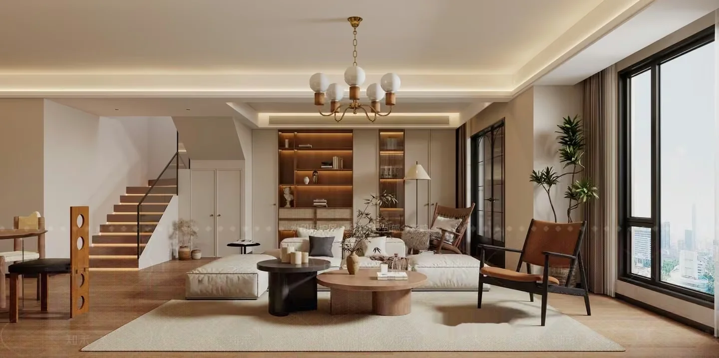 Modern Living Room 3D Model – 12283 – VRAY Render