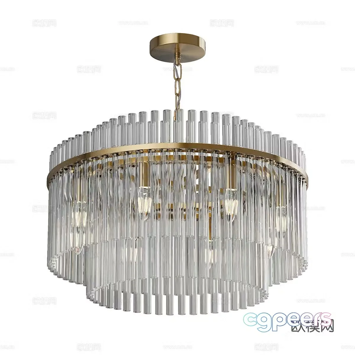 Modern simple chandelier chandelier simple chandelier dining chandelier living room chandelier 3d model