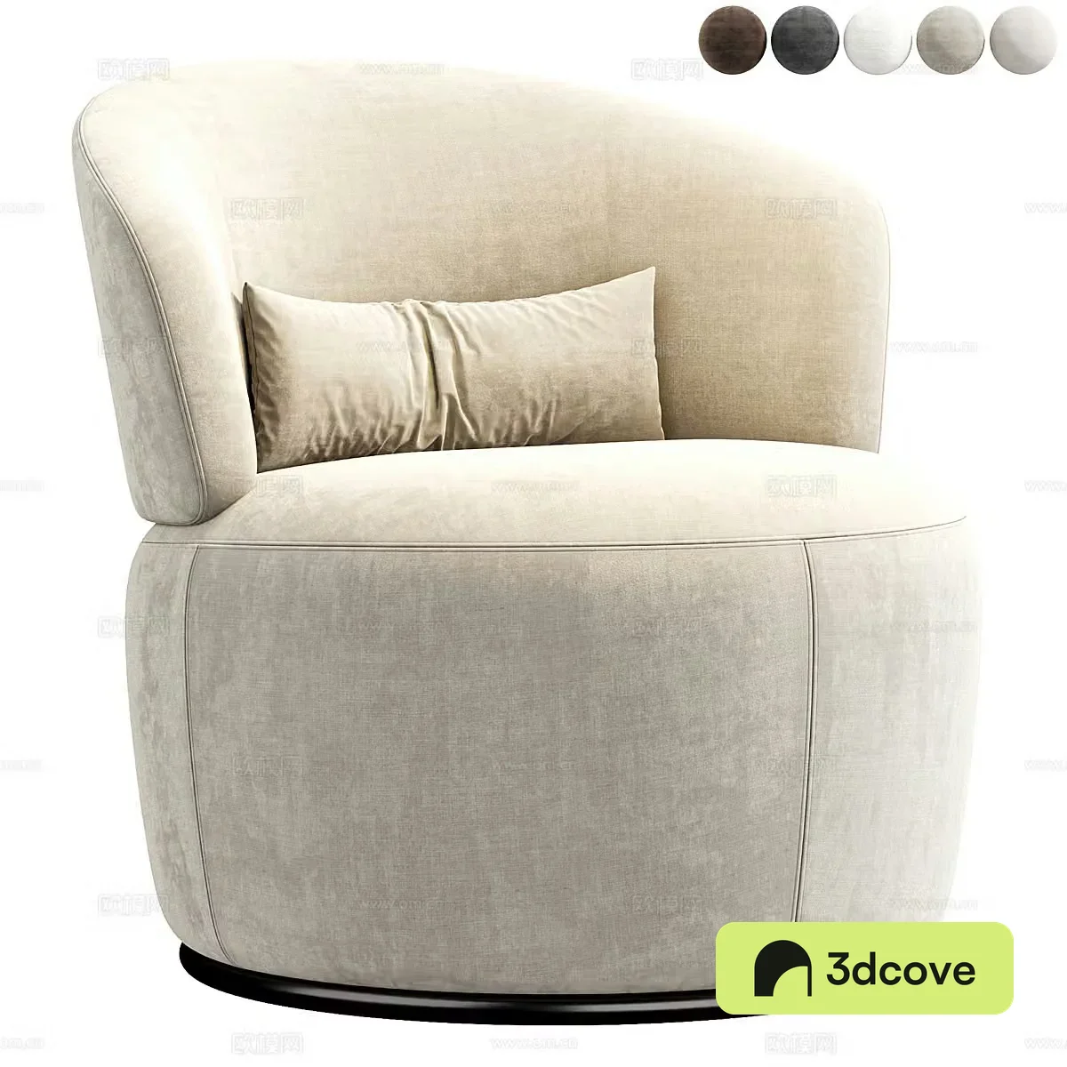 Modern light luxury Amber Boucle lounge chair