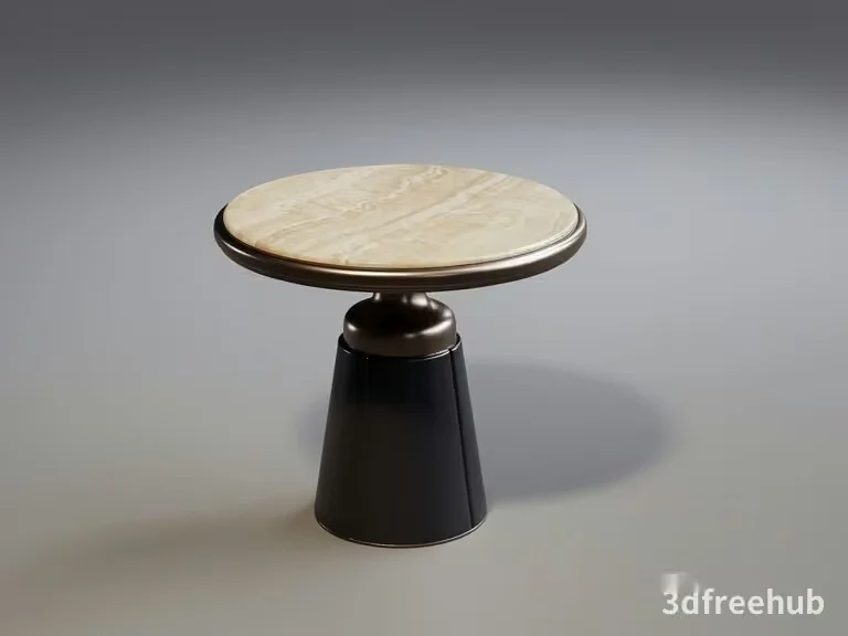 Small Table With A Marble Top 3D Model – 20169 – VRAY Render