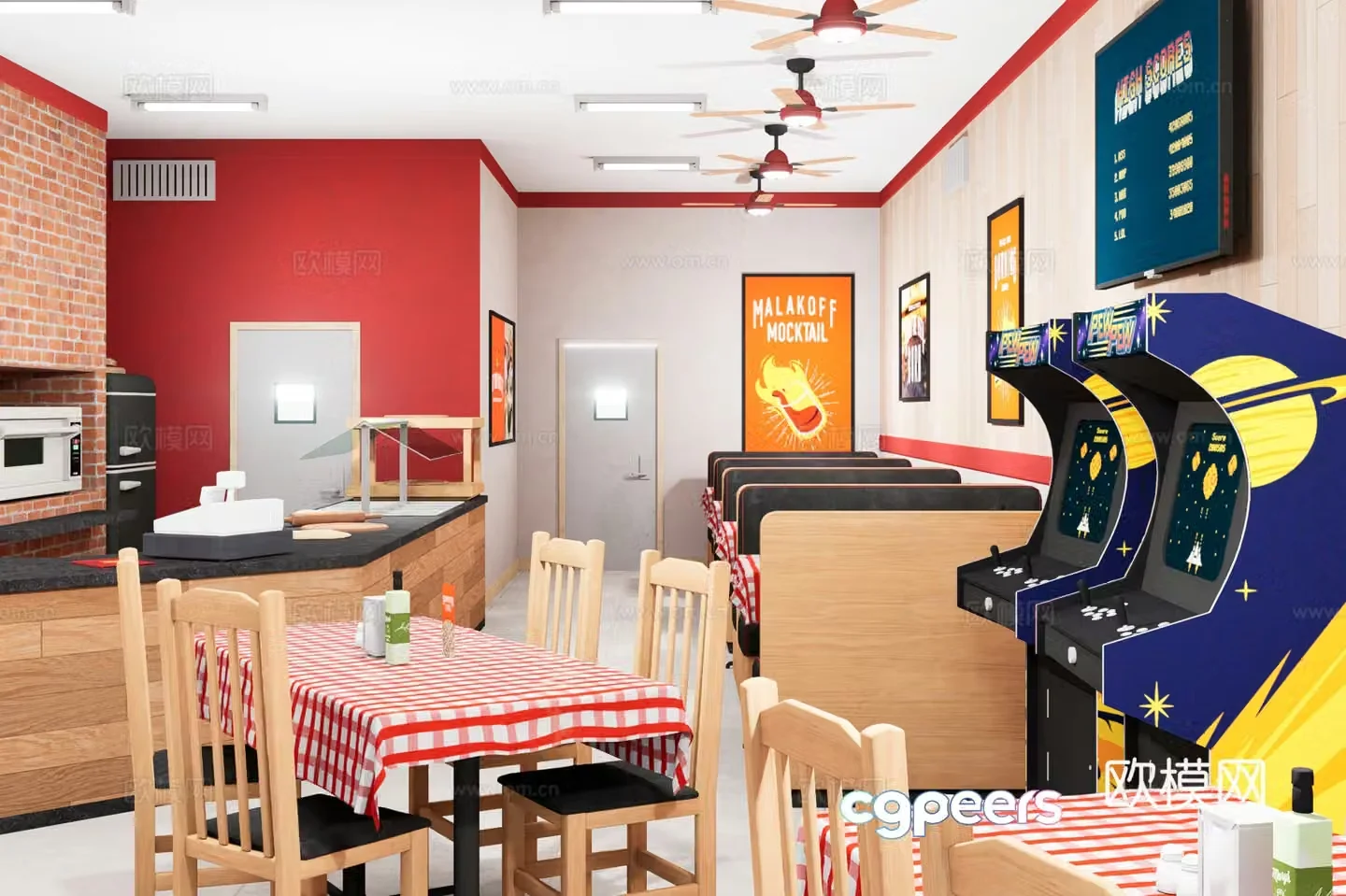 Restaurant 3d model
