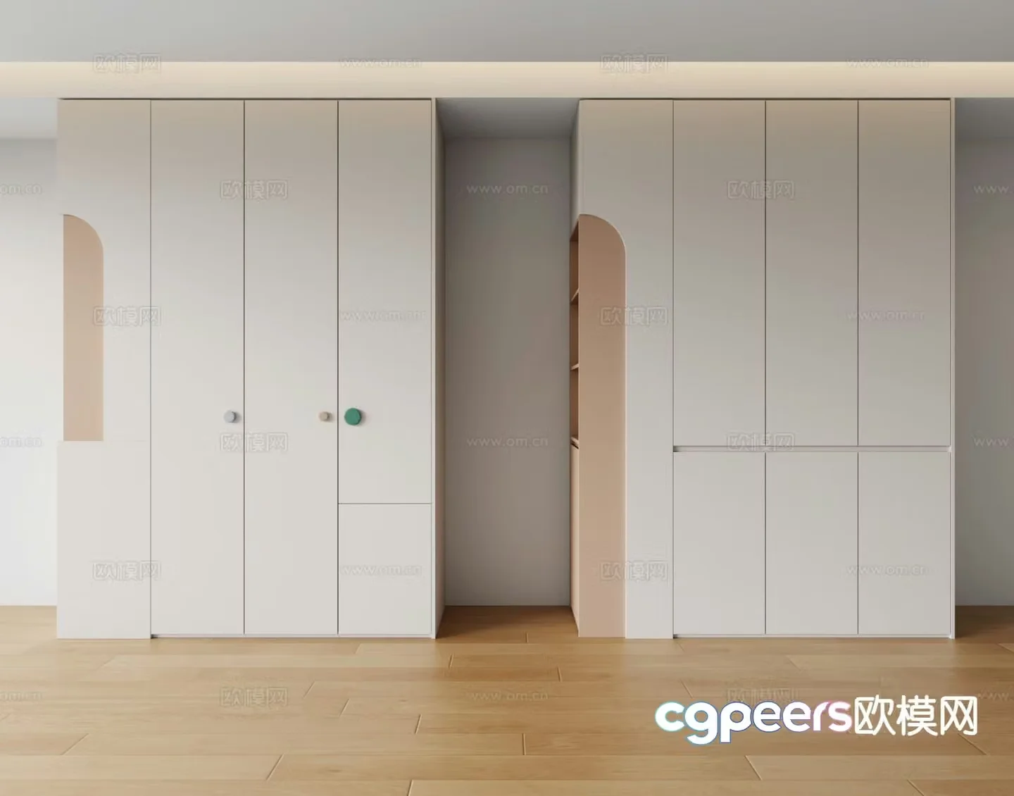 Modern children’s cabinet wardrobe 3d model
