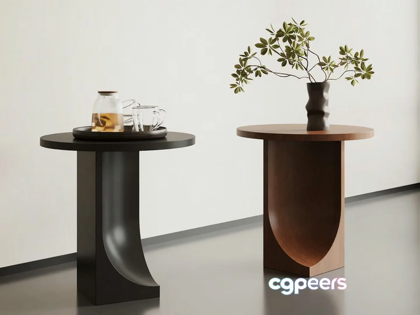 Modern Side Tables 3D Model – 16740 – VRAY Render