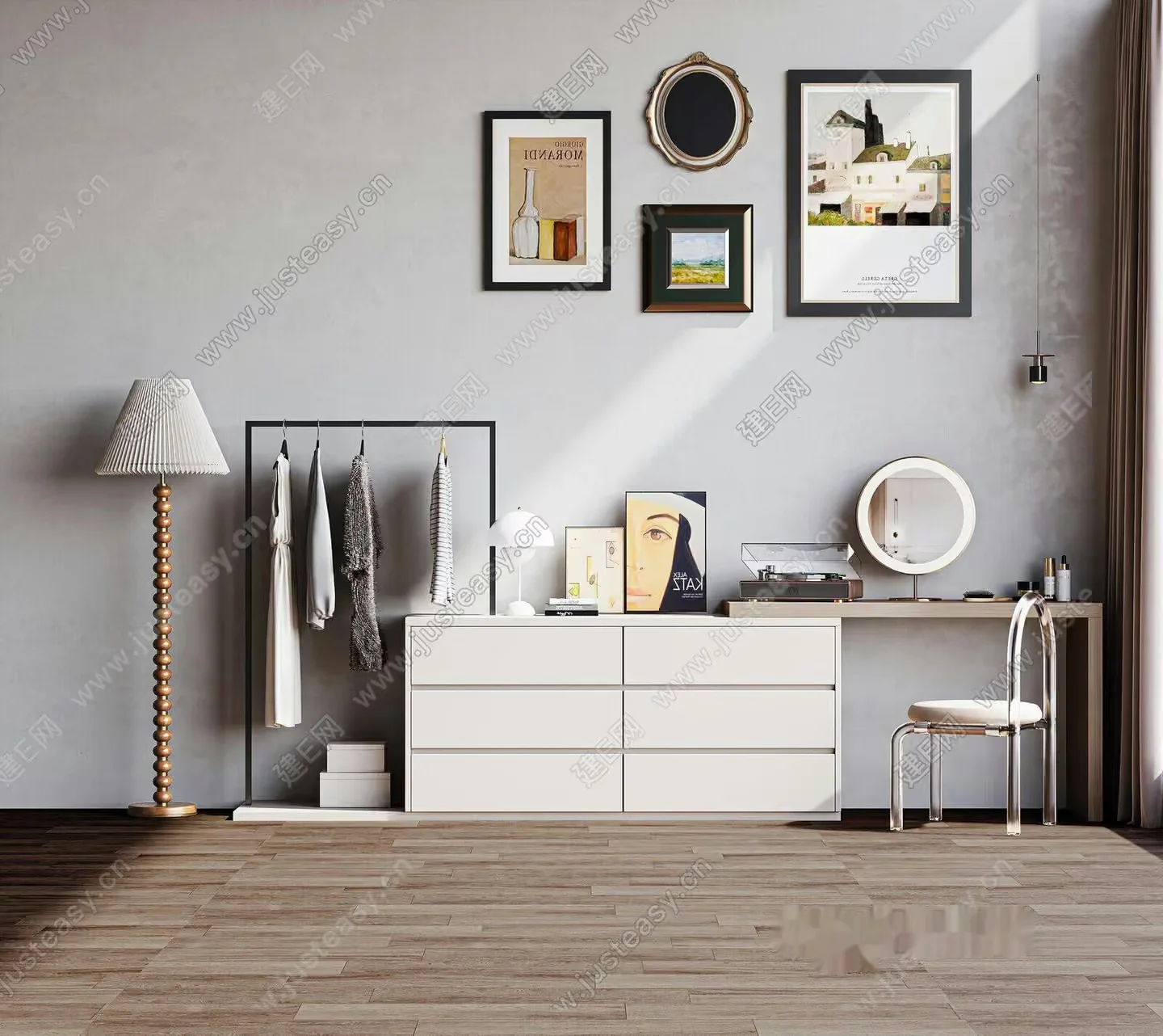 Modern Minimalist Decor 3D Model – 9307 – CORONA Render