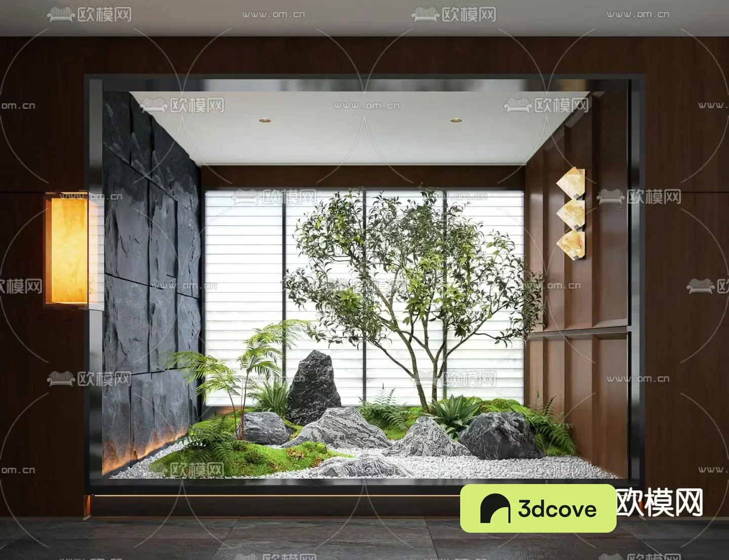 Indoor landscaping bryophytes