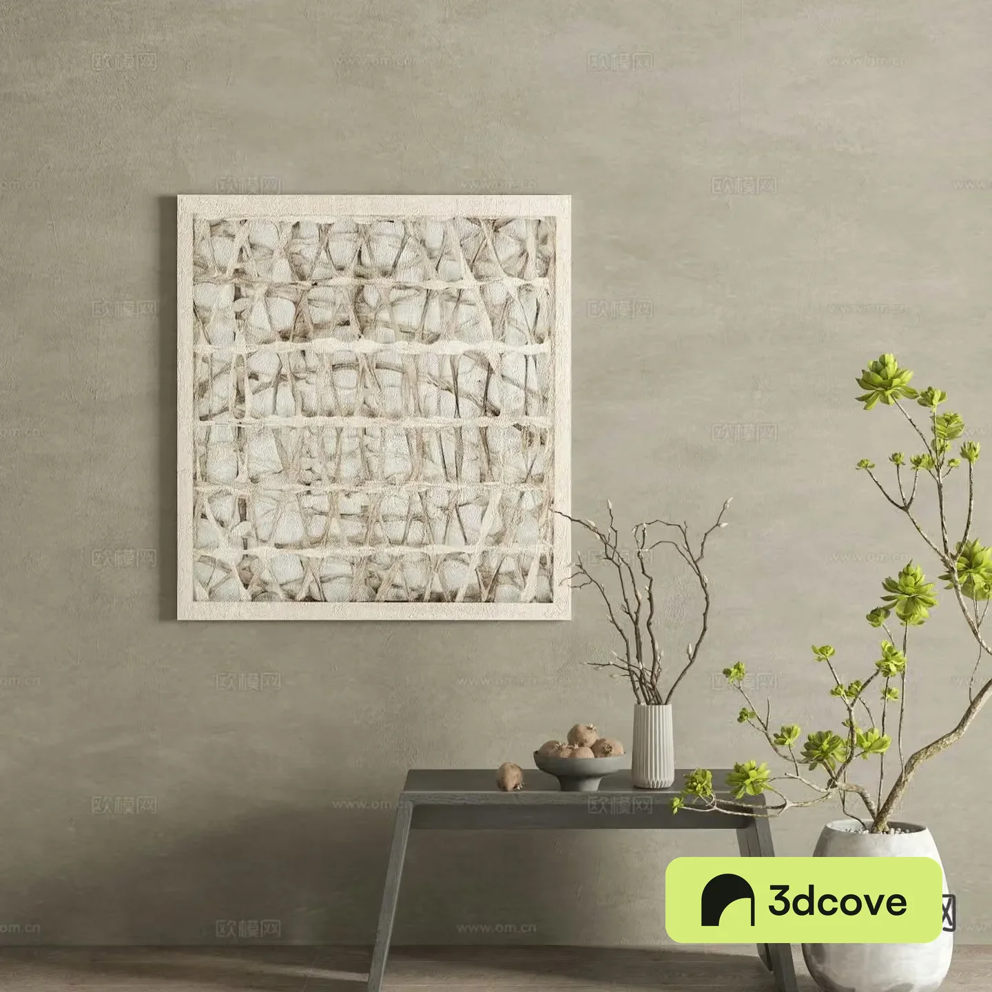 Wabi-sabi art painting texture painting decorative painting