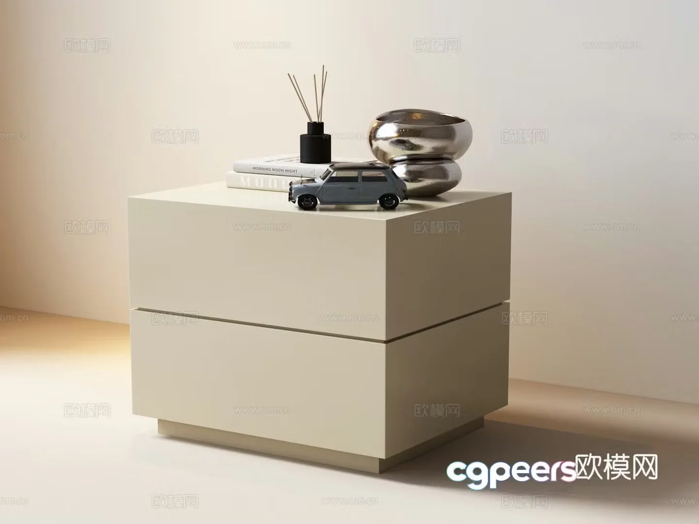 Modern Italian bedside table Italian bedside table Modern ornaments Modern Italian side table Italian side table 3D model