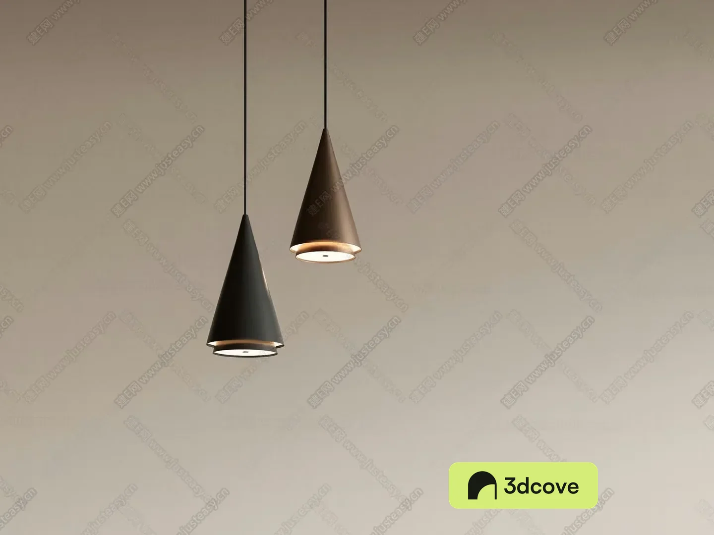 Two Hanging Light Fixtures