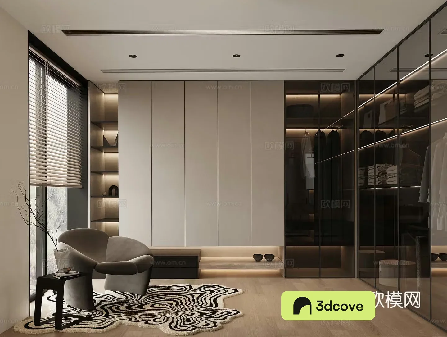 Modern cloakroom