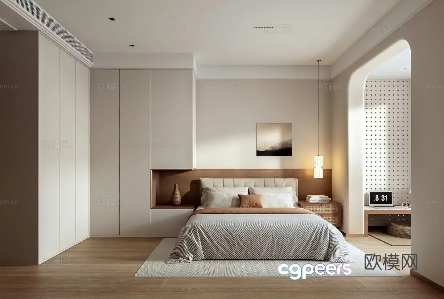 Modern bedroom 3d model
