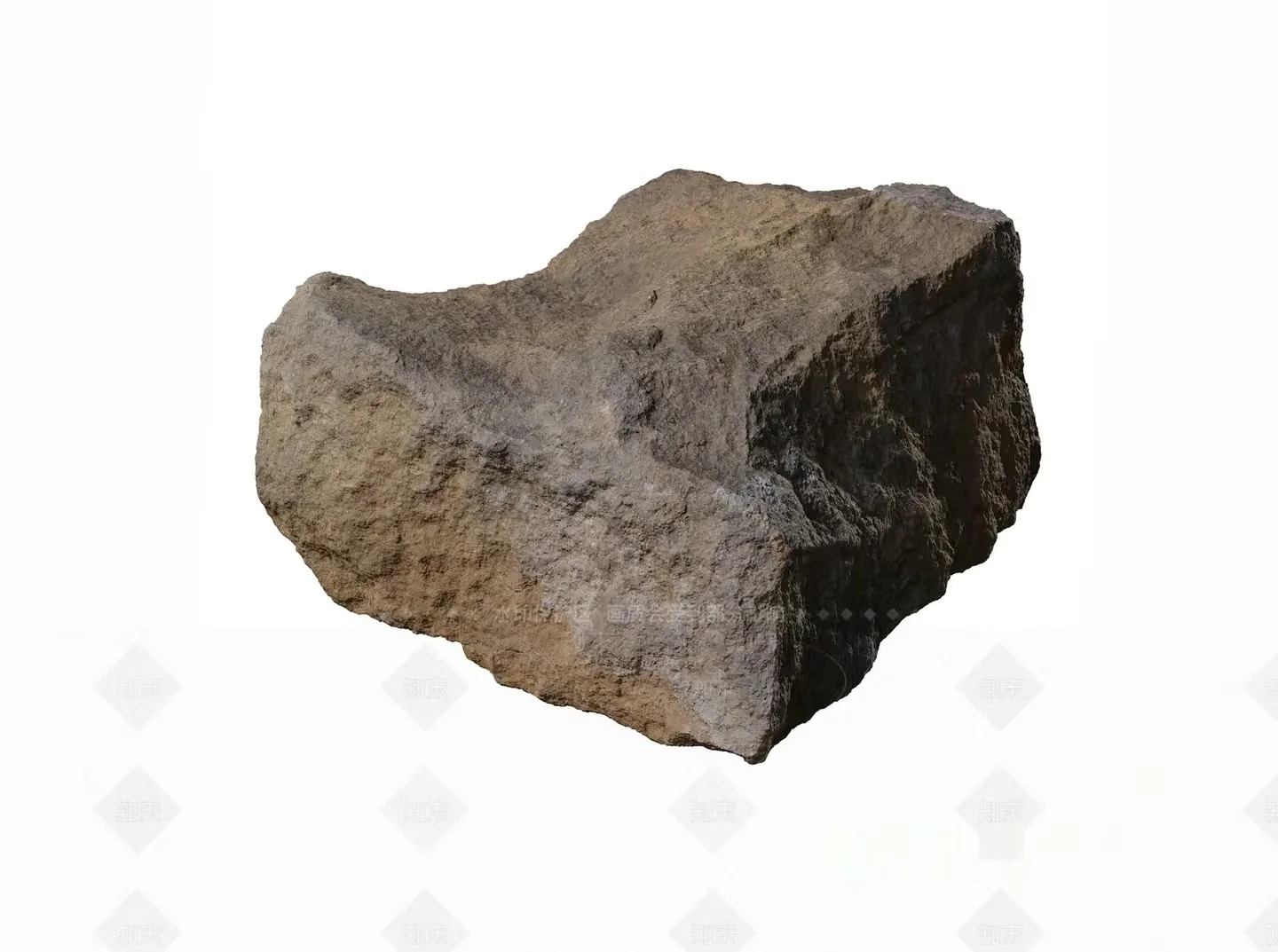 Rough Gray Rock 3D Model – 22803 – VRAY Render