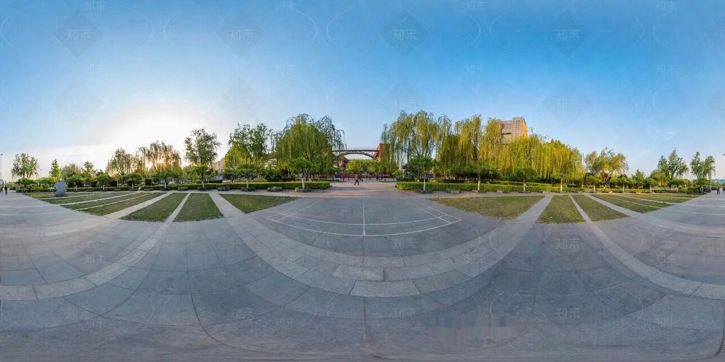 A Large Outdoor Plaza 3D Model – 18347 – VRAY Render