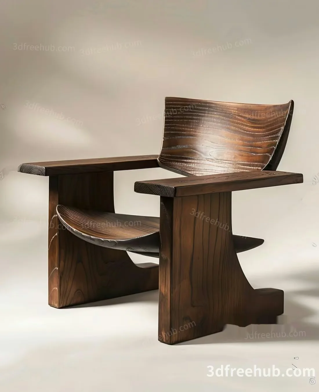 Wooden Chair 3D Model – 19998 – VRAY Render