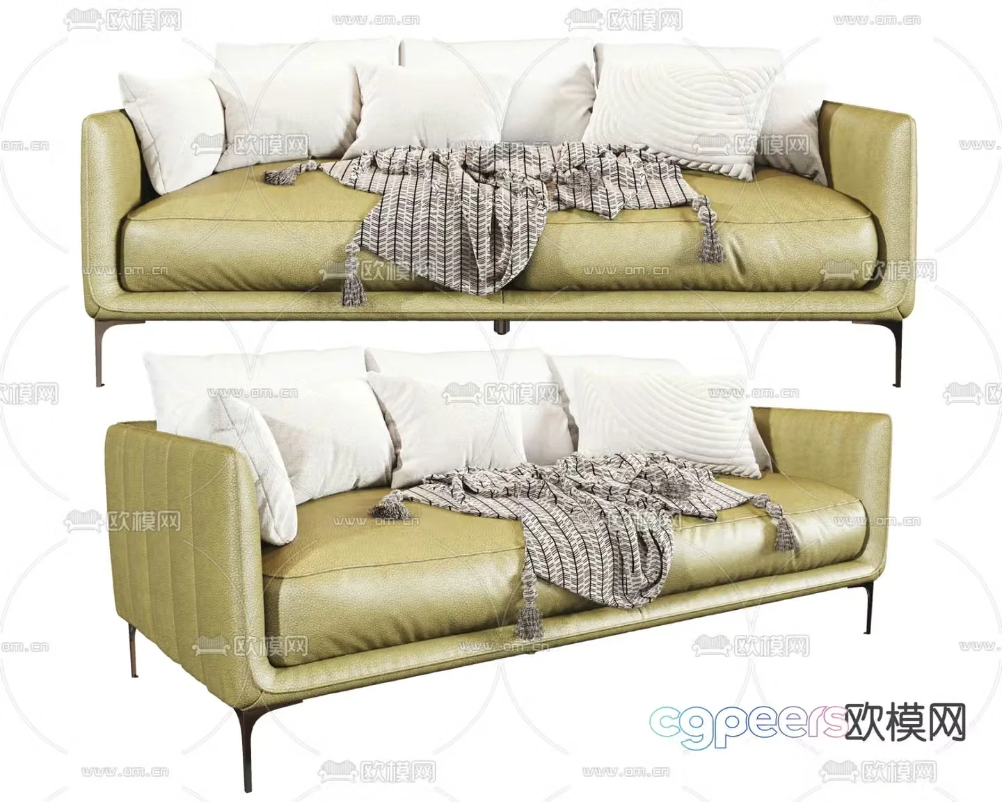 MISSANA double sofa 3d model