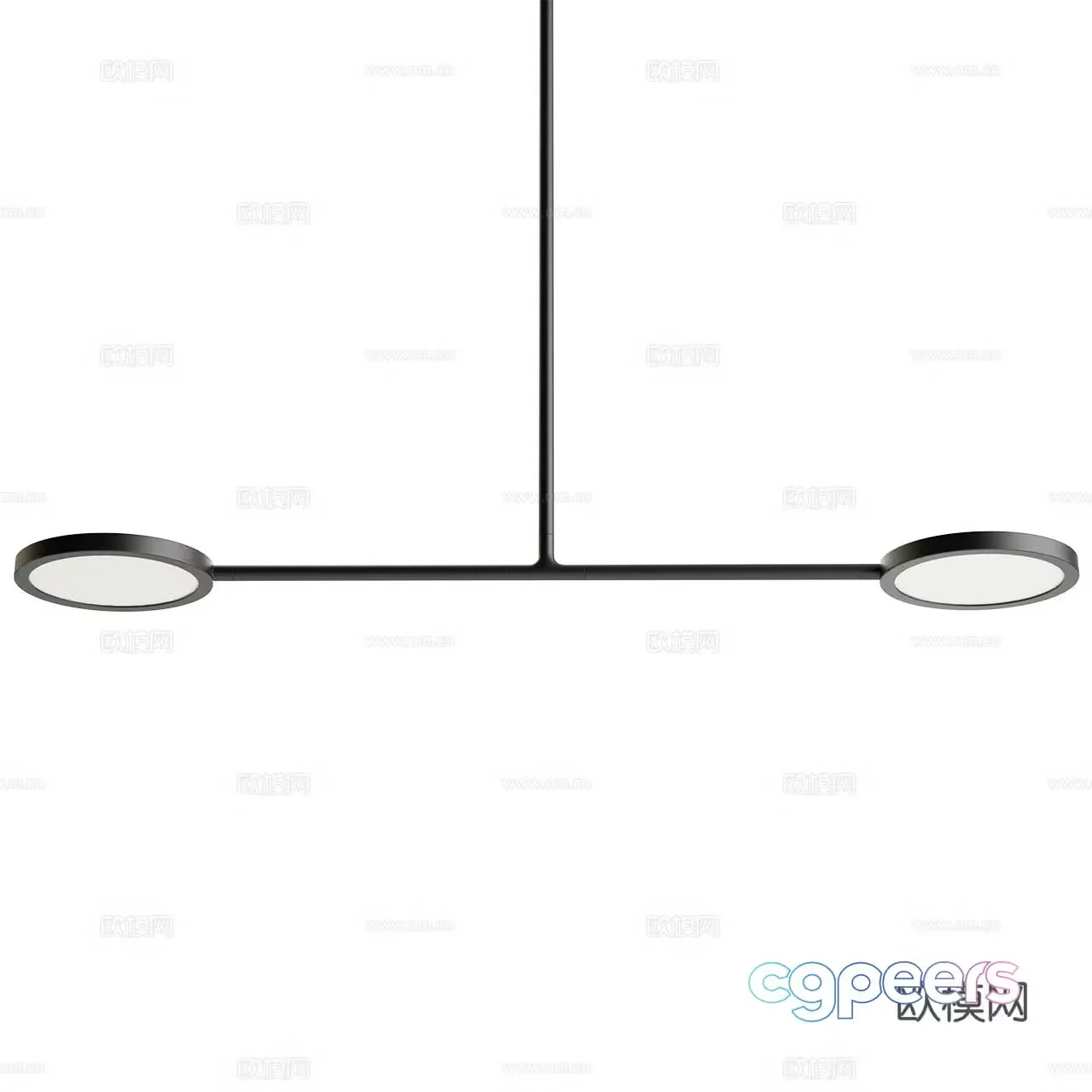 Discus modern chandelier minimalist chandelier decorative chandelier metal chandelier multi-head chandelier 3d model