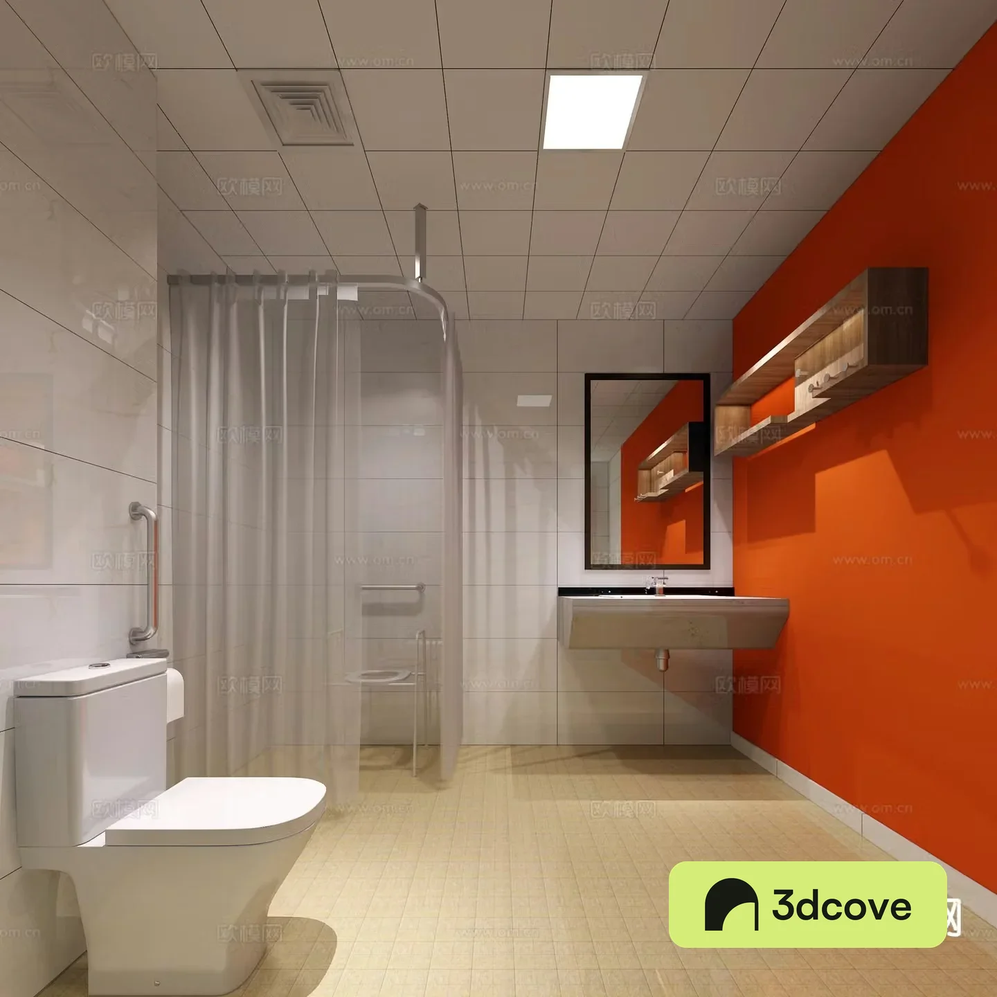 Accessible toilet bathroom