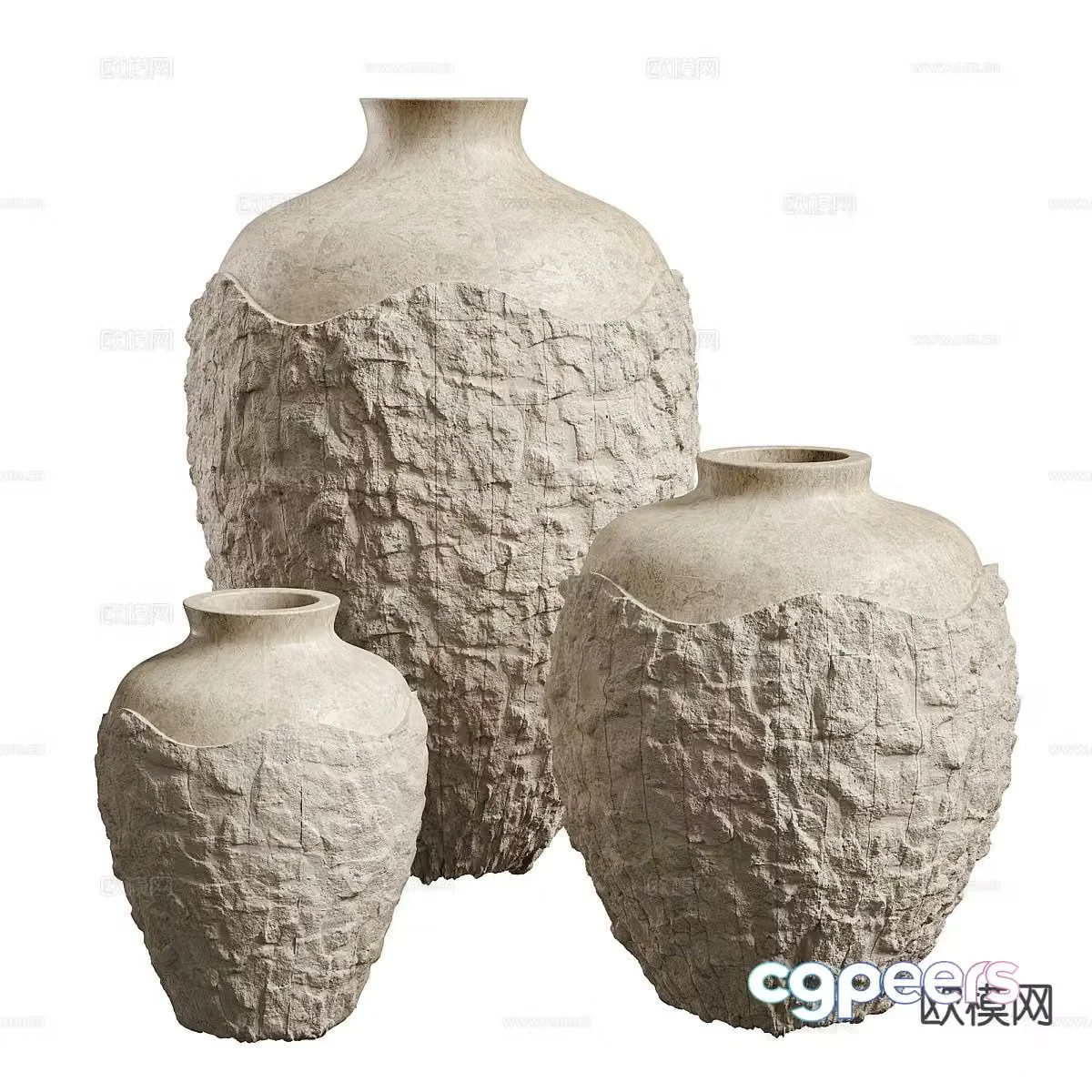Wabi-sabi pottery pottery 3d model