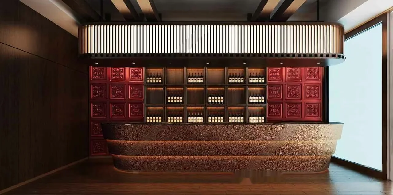 Modern Bar Counter 3D Model – 8620 – VRAY Render
