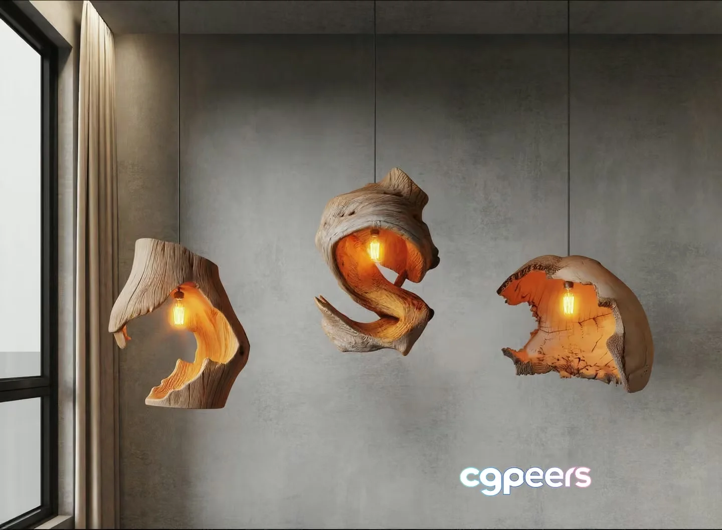 Modern Light Fixtures 3D Model – 1826 – VRAY Render