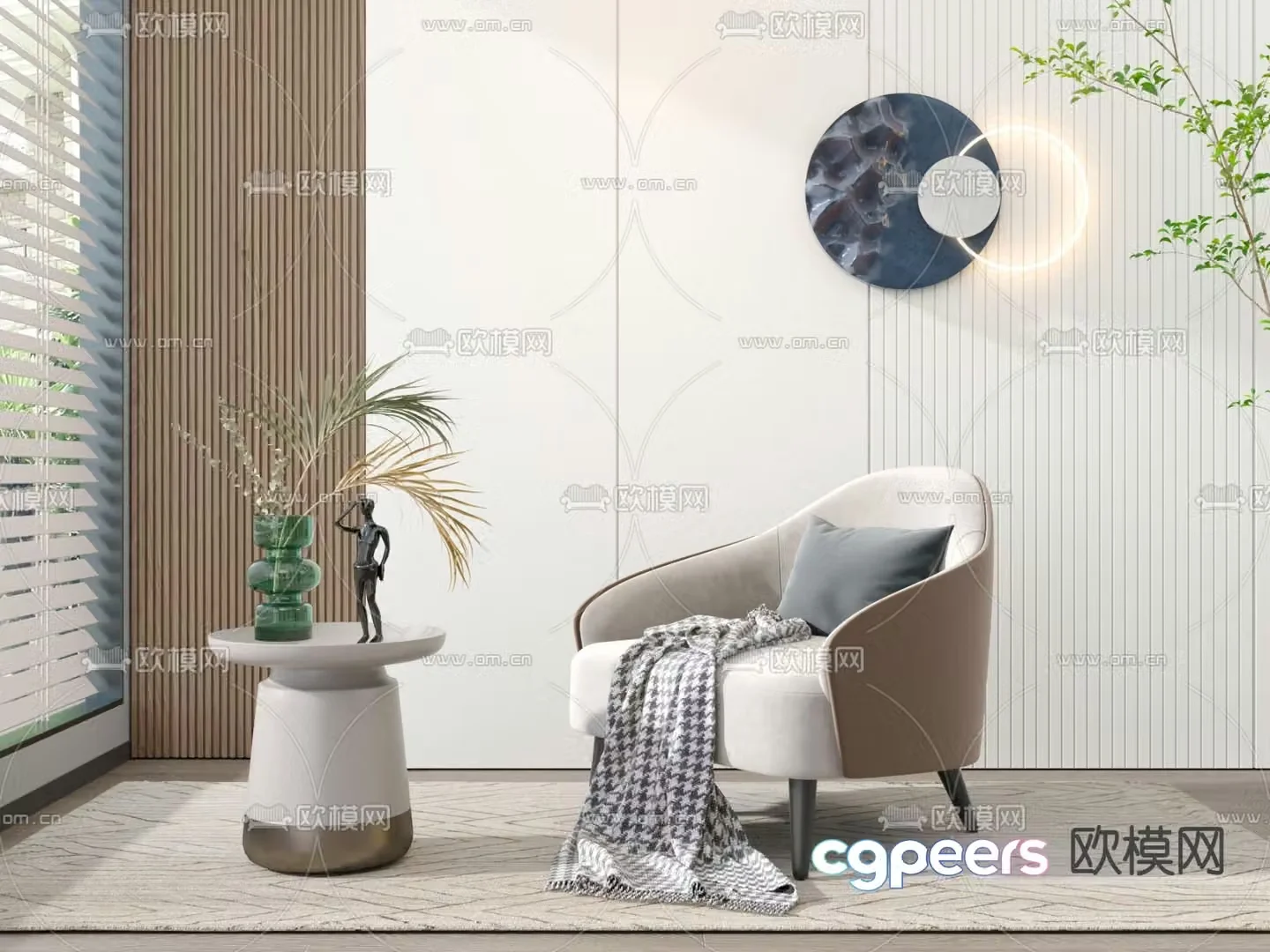 Sofa chair leisure chair armchair 3d model