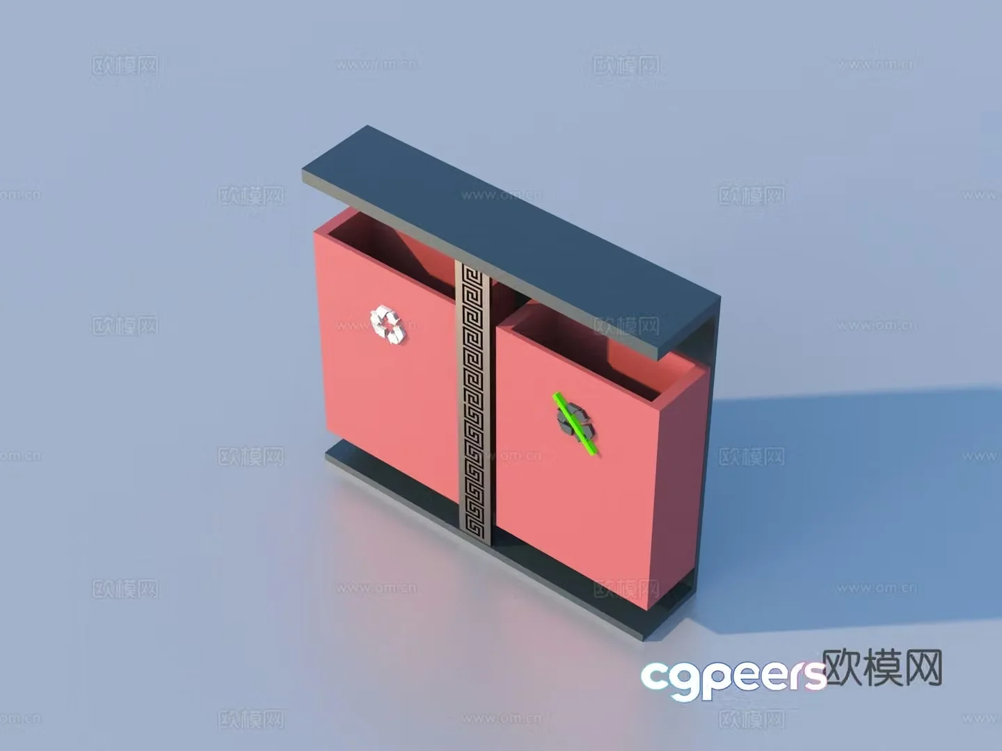 Trash can Outdoor trash can Public trash can 3d model
