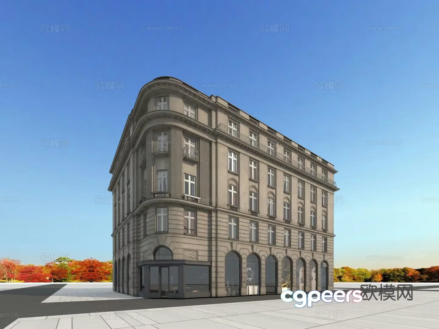 Building building exterior 3d model