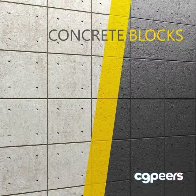 3ds Max Free – CONCRETE BLOCKS 2DRF