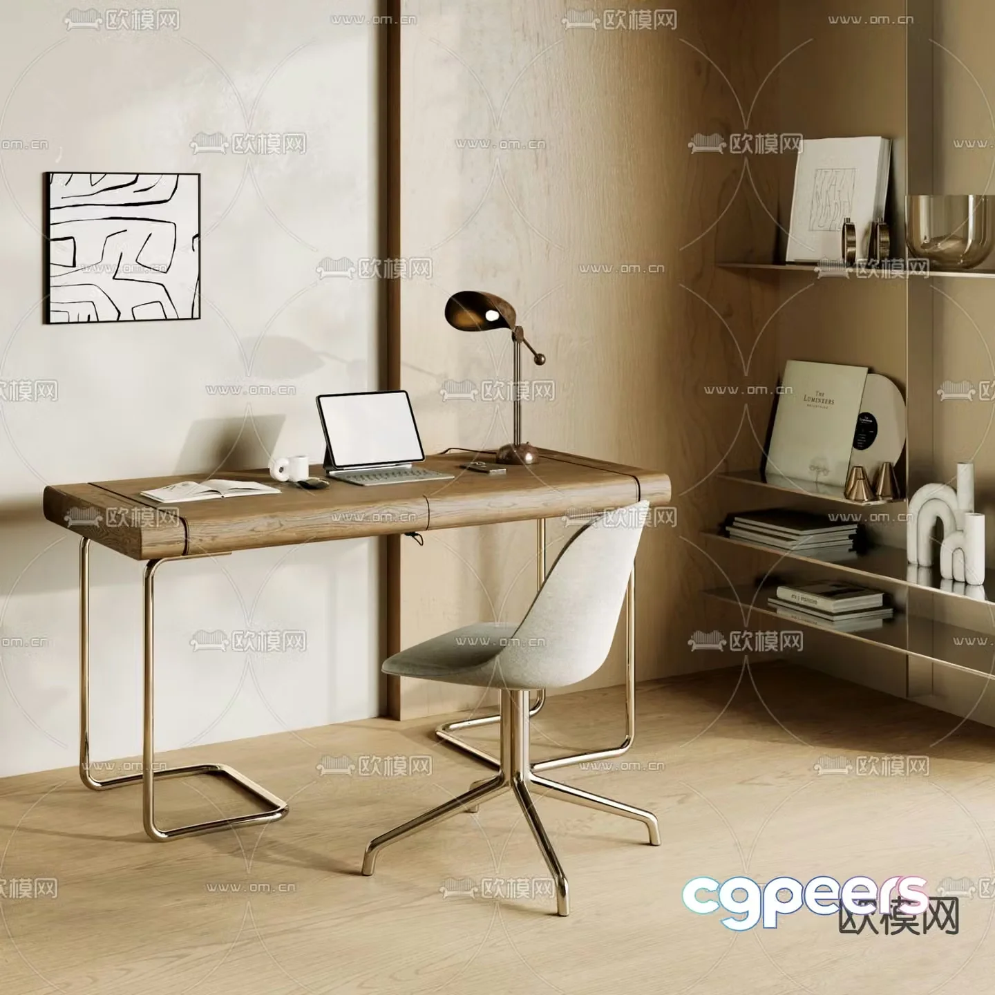 Office chair desk chair 3d model
