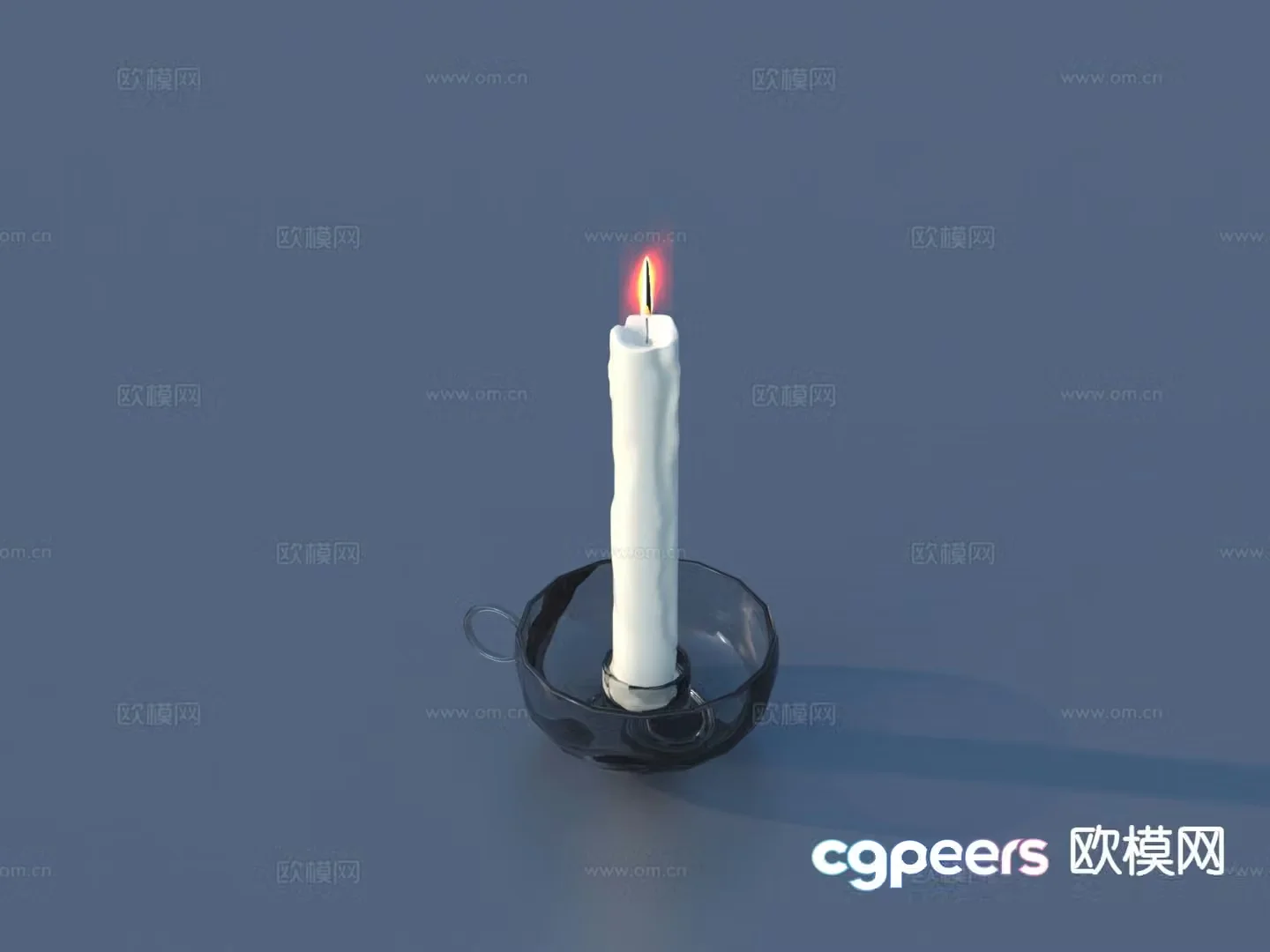 Candelabra lamp candle 3d model