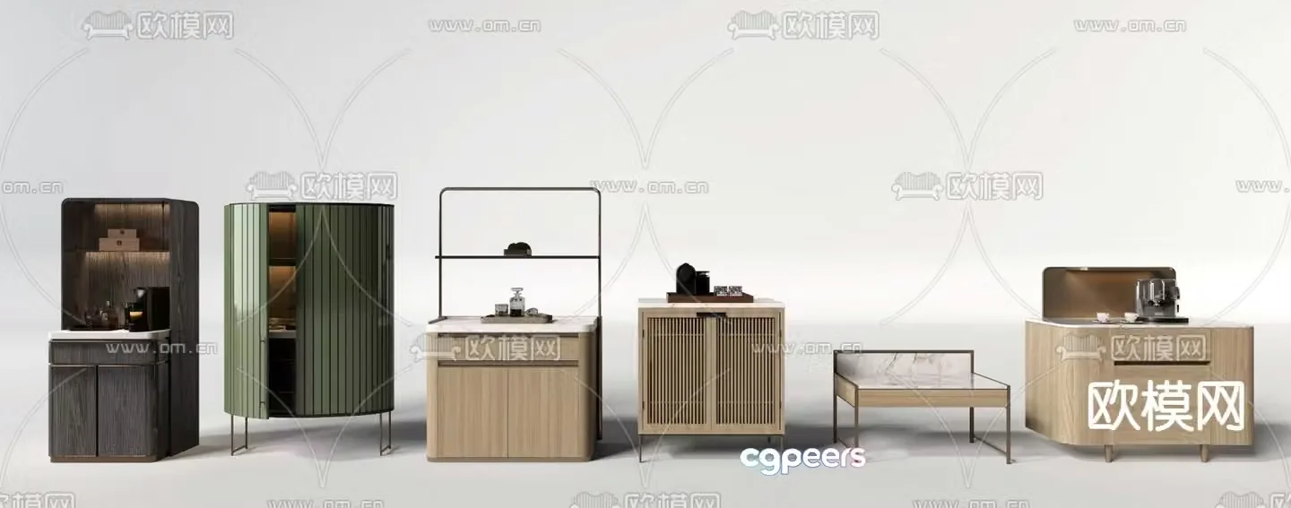 Wasabi sideboard minibar 3d model