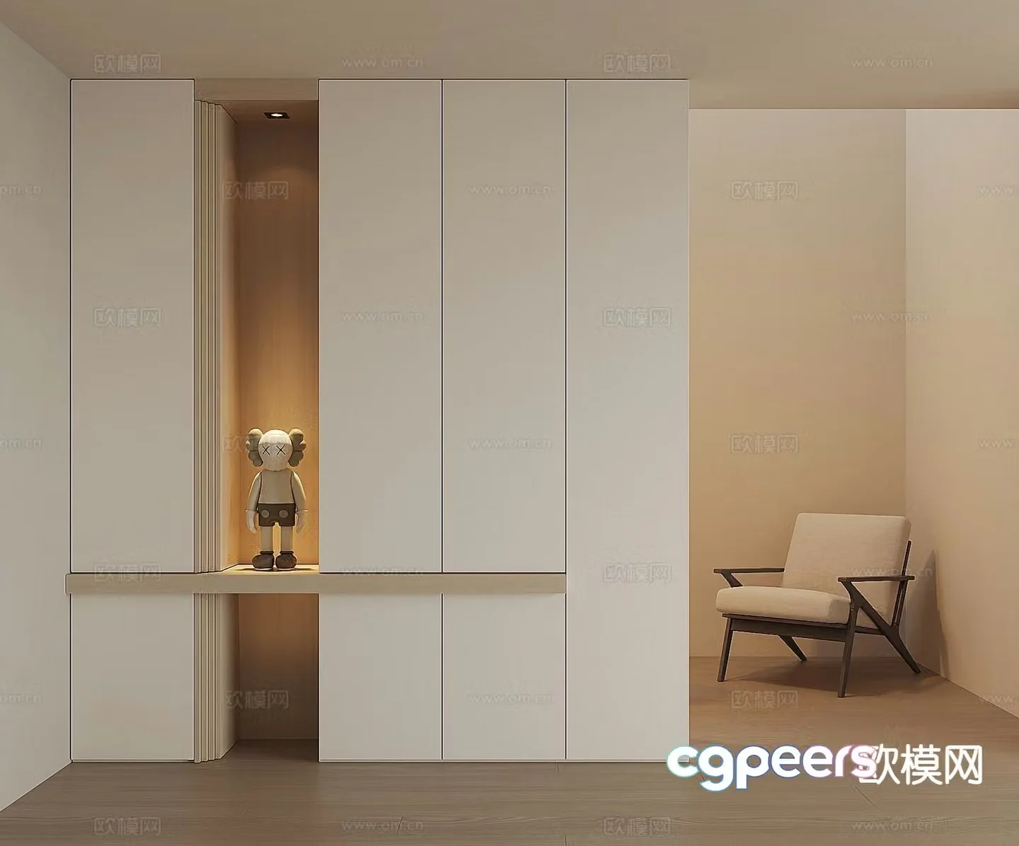 Entrance shoe cabinet partition shoe cabinet 3d model