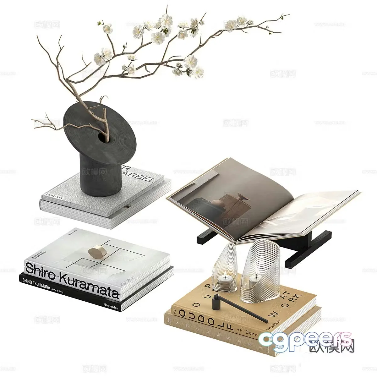 Ornament combination Decorative ornament Decorative ornament Dinner table ornament Side cabinet ornament Electric 3D model
