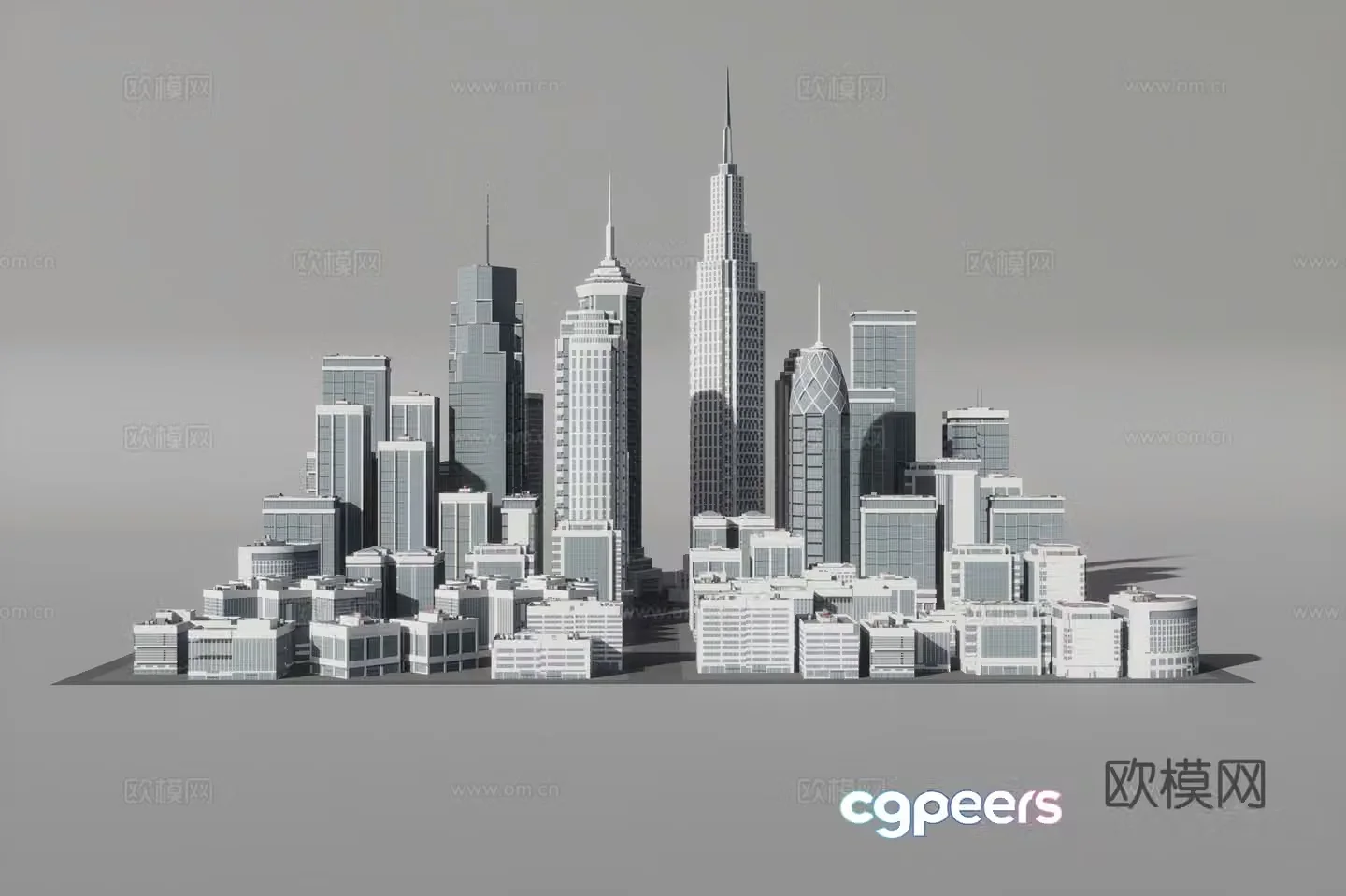 3D model of urban building complex