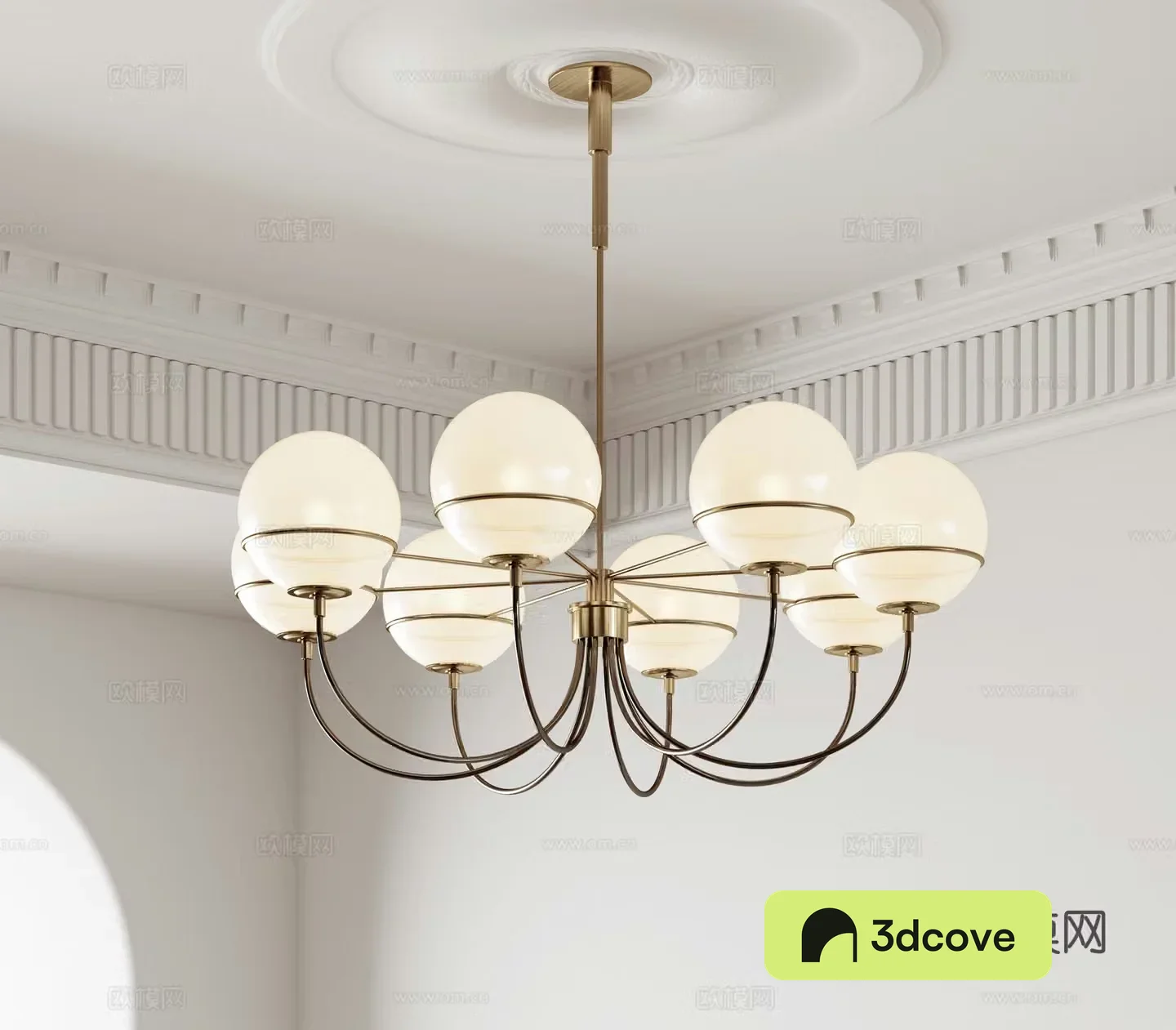 Case French Chandelier Glass Chandelier Multi-head Chandelier Living Room Chandelier