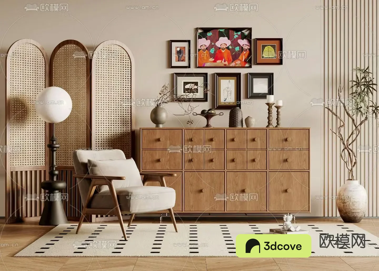 Medieval style sideboard