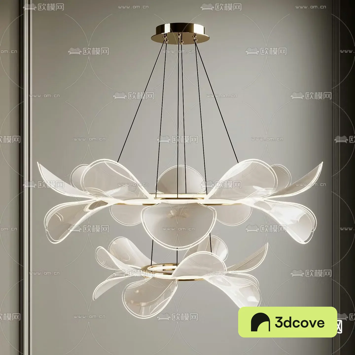 Modern chandelier multi-layer chandelier artistic chandelier