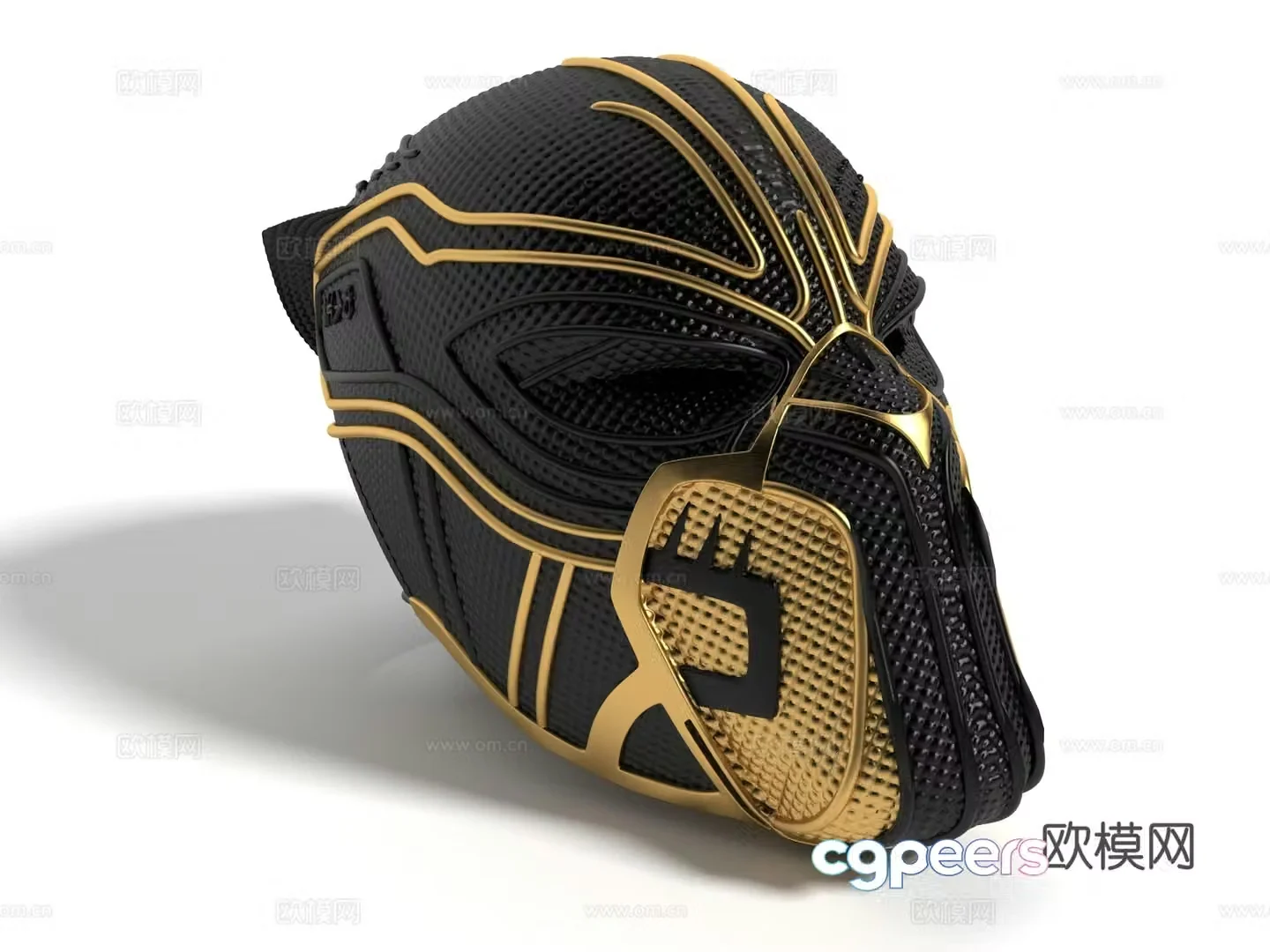 Modern style helmet ornament 3d model