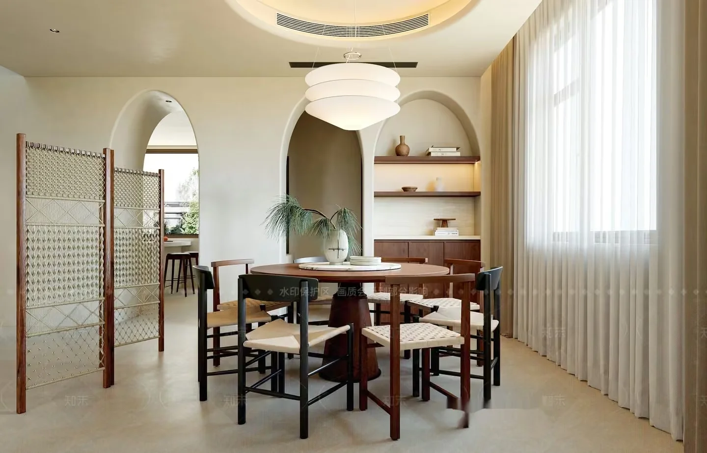 Modern Dining Room 3D Model – 2007 – VRAY Render