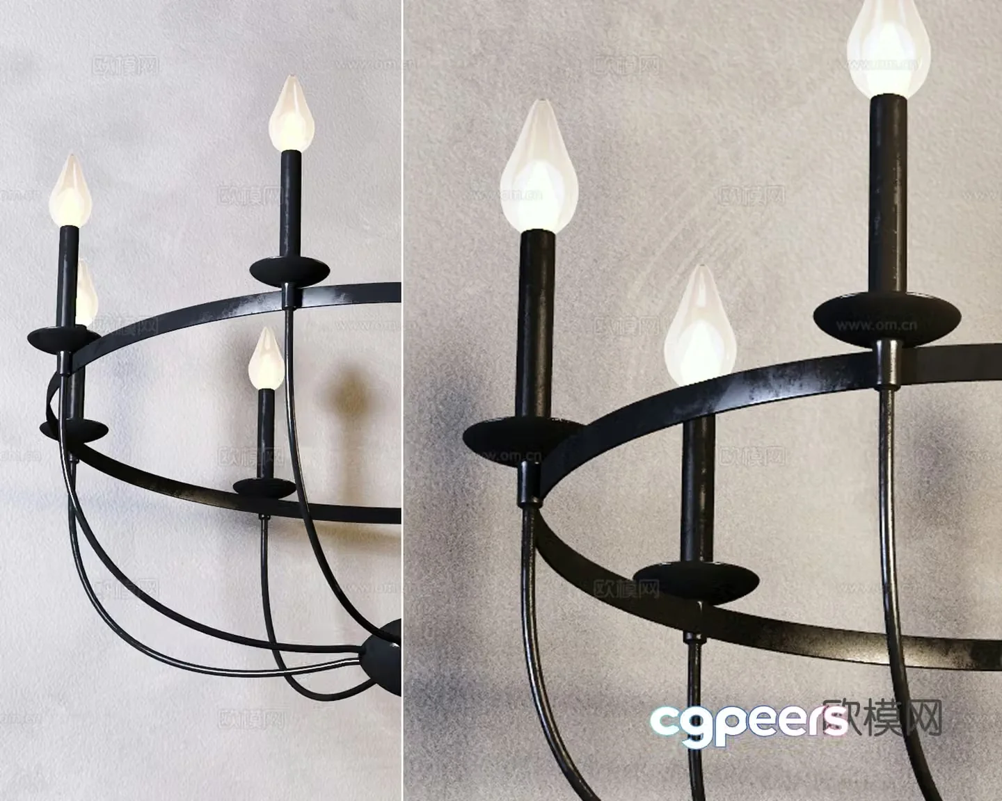 American chandelier 3d model