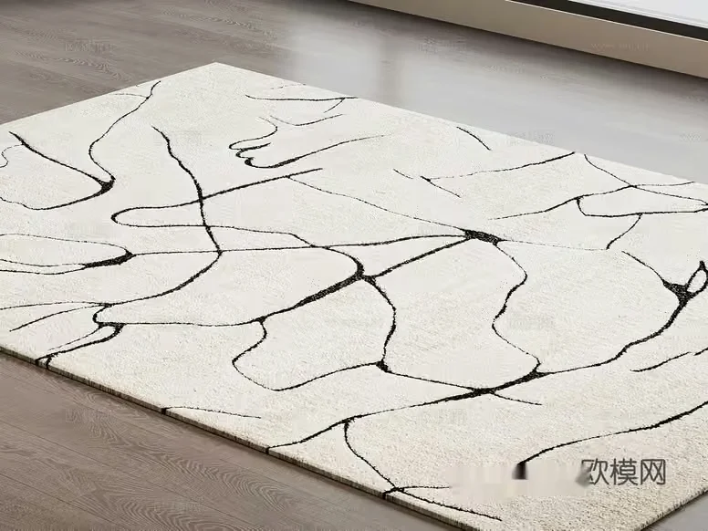 Modern Abstract Rug 3D Model – 16292 – VRAY Render